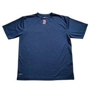 Nike Dri Fit Mens Blue Boston Red Sox MLB Short Sleeve Crew Neck T Shirt Large